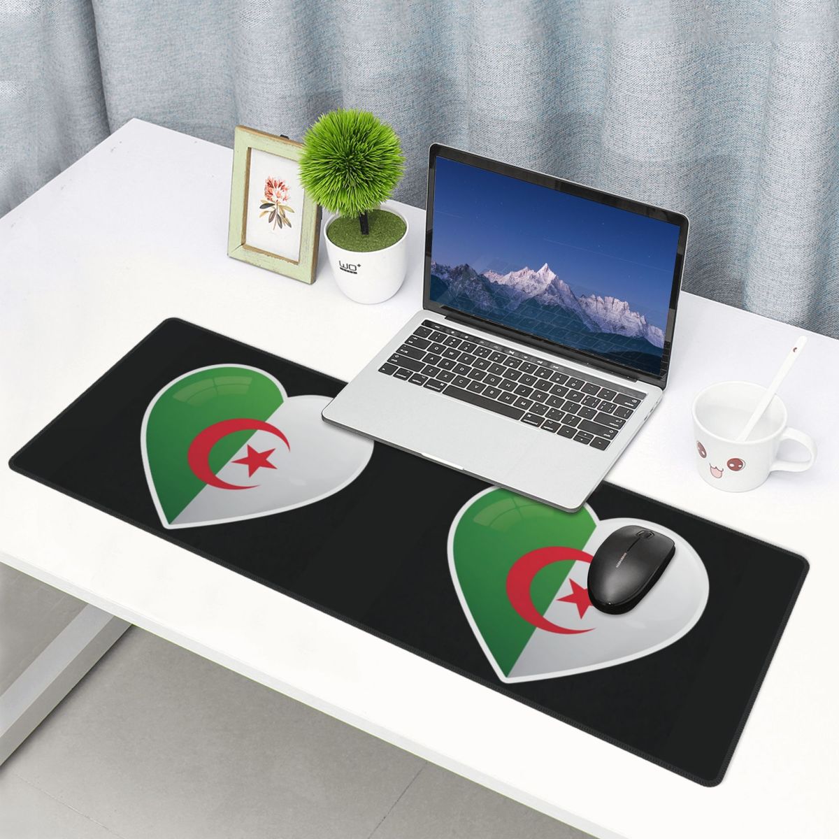 Gaming Accessories Icon - بساط فأرة كبير بعلم الجزائر ورمز