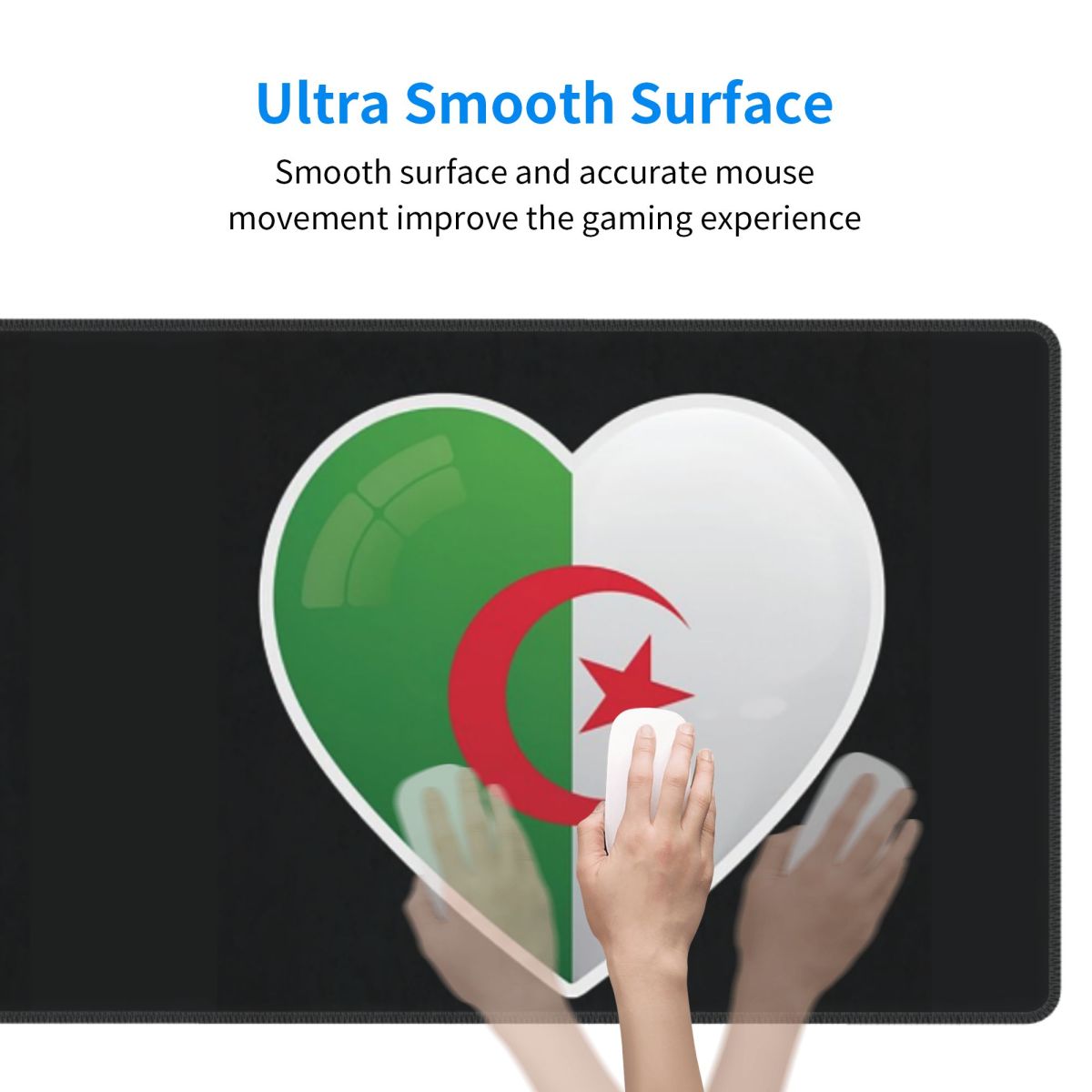 بساط فأرة كبير بعلم الجزائر ور - مراجعة Gaming Accessories Icon وسعره