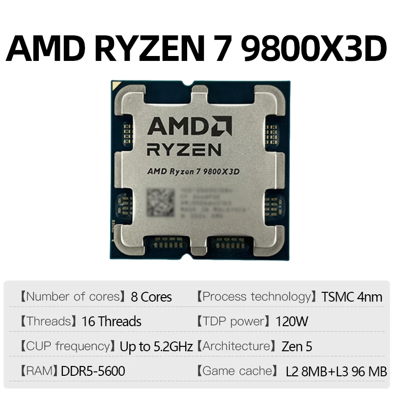 معالج الألعاب AMD Ryzen 7 9800 - مراجعة Amd Cpu Ryzen 7 وسعره