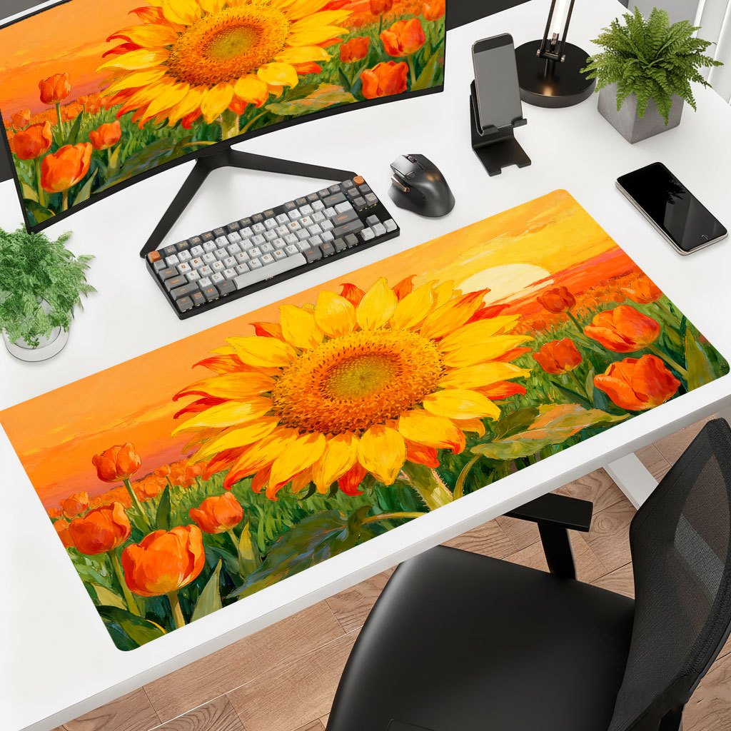 لوحة ماوس بتصميم عباد الشمس ال - مراجعة Gaming Accessories Brands وسعره