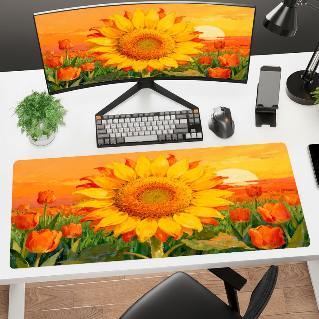 لوحة ماوس بتصميم عباد الشمس ال - مراجعة Gaming Accessories Brands وسعره