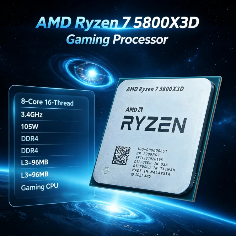 معالج AMD R7 5800X3D بسعة 96 م - مراجعة Amd Cpu Ryzen 7 وسعره